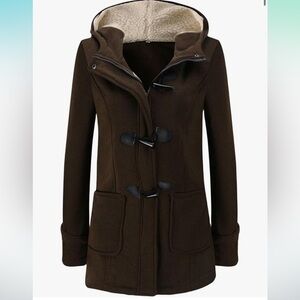 Vintage Women’s Fleece Thicken Coat Fuzzy Sherpa Lined Windproof Parkas Size S